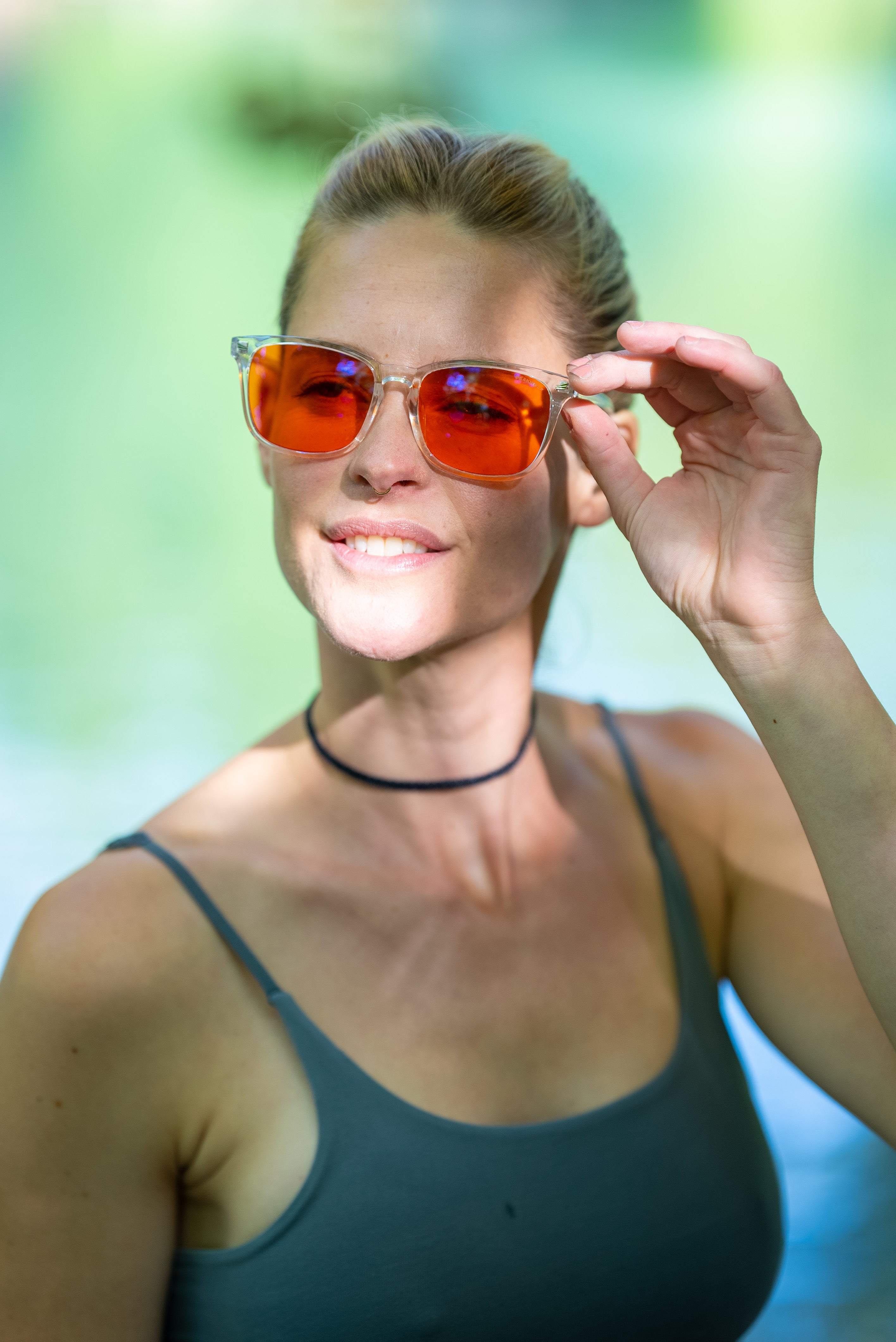 Blaulichtfilter Brille Ymir orange (rot) – Packshot