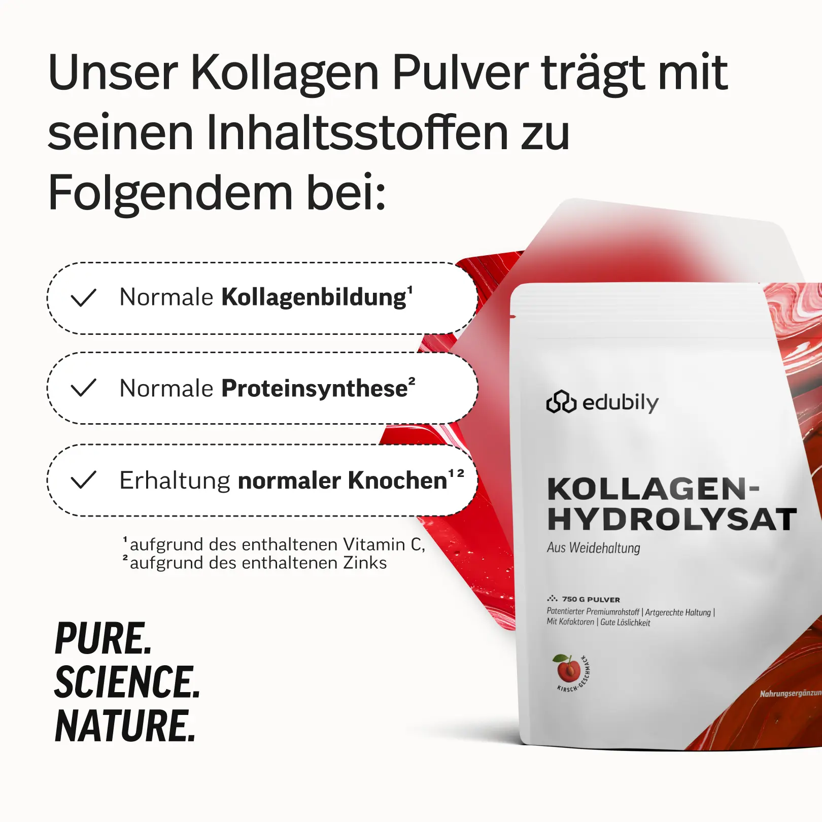 Kollagen-Hydrolysat Kirsche – Bild 2
