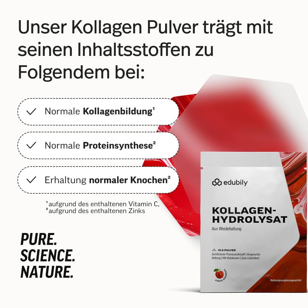 Kollagen-Hydrolysat Kirsche Probe – Bild 2