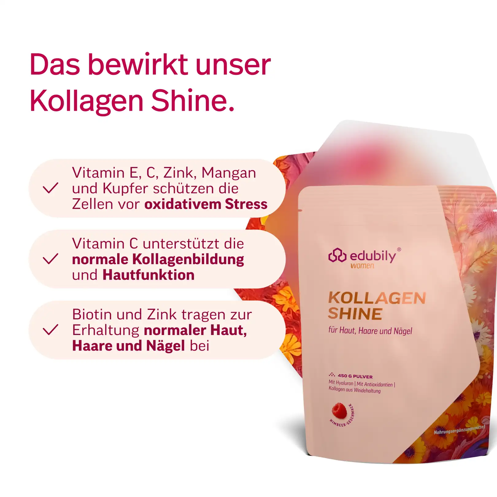 Kollagen Shine Himbeere – Bild 2