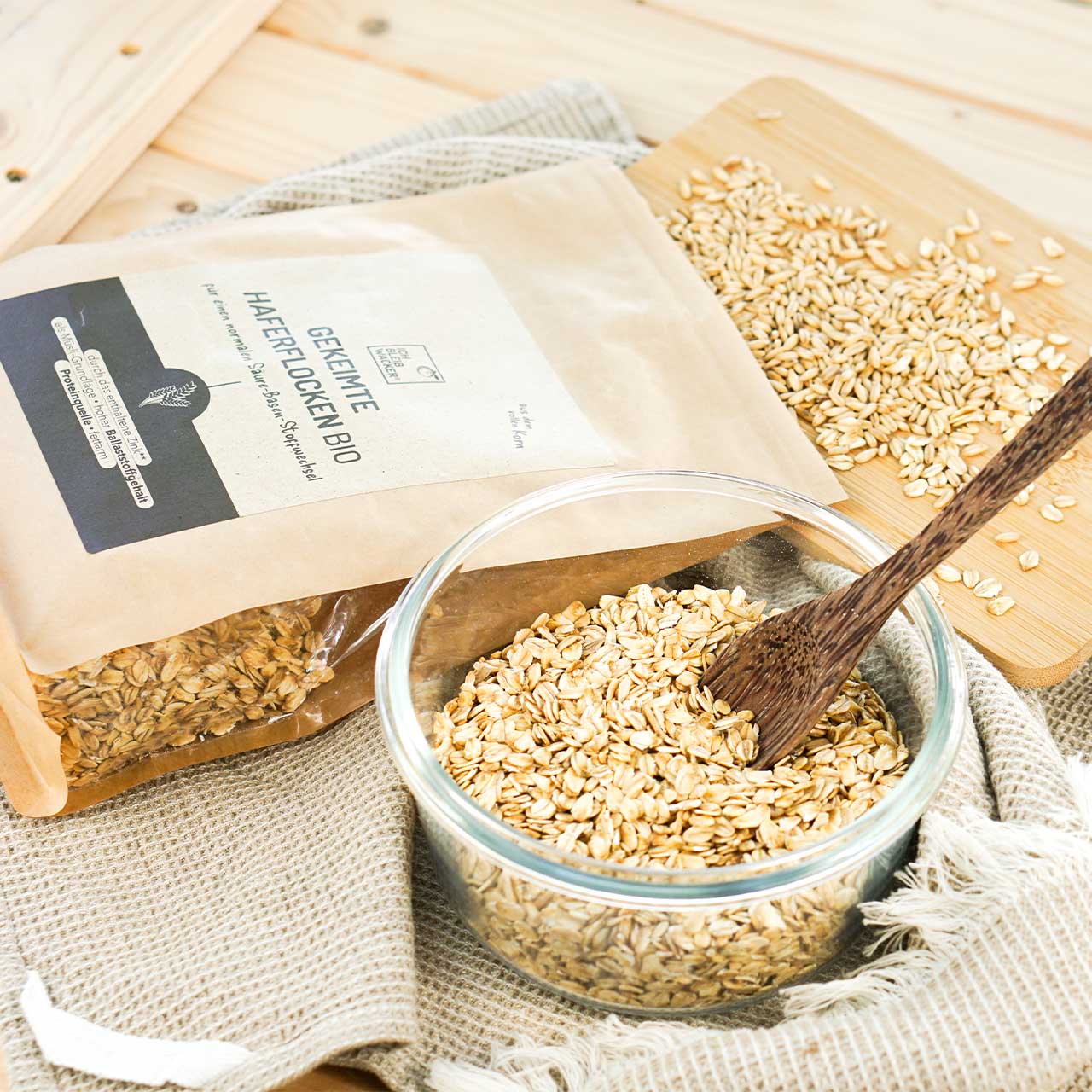 Gekeimte Haferflocken Bio, 500g