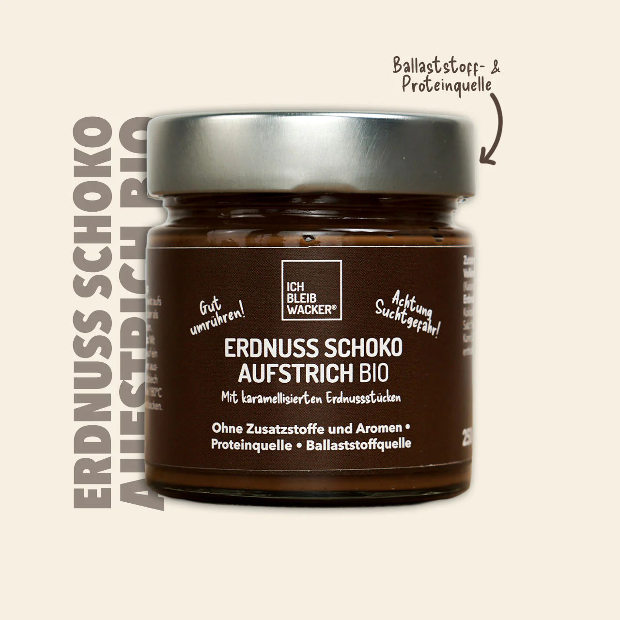 Erdnuss Schoko Aufstrich Bio, 250g