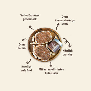 Erdnuss Schoko Aufstrich Bio, 250g