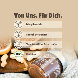Erdnuss Schoko Aufstrich Bio, 250g