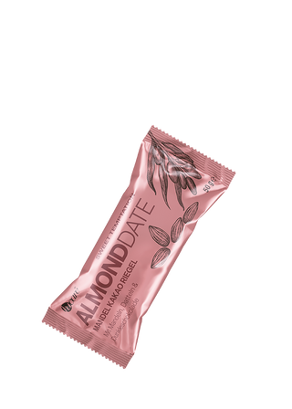 hu'care ALMONDDATE Energieriegel 50 g – Packshot