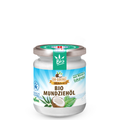 Premium Bio-Kokos-Mundziehöl mit Minze & Eukalyptus 180 ml – Packshot