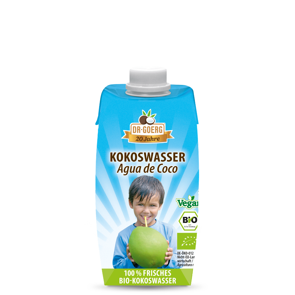 Premium Bio-Kokoswasser 330 ml – Packshot