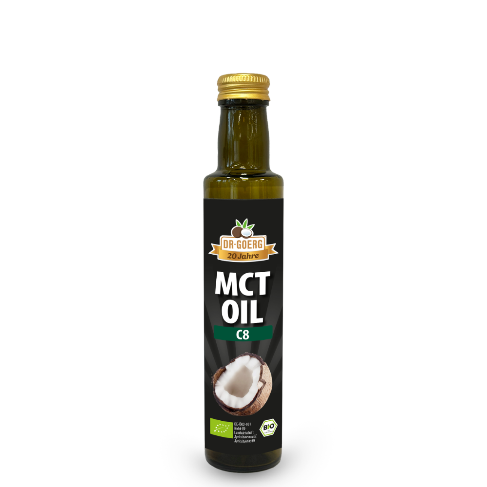 Premium Bio MCT-Öl C8 250 ml – Packshot