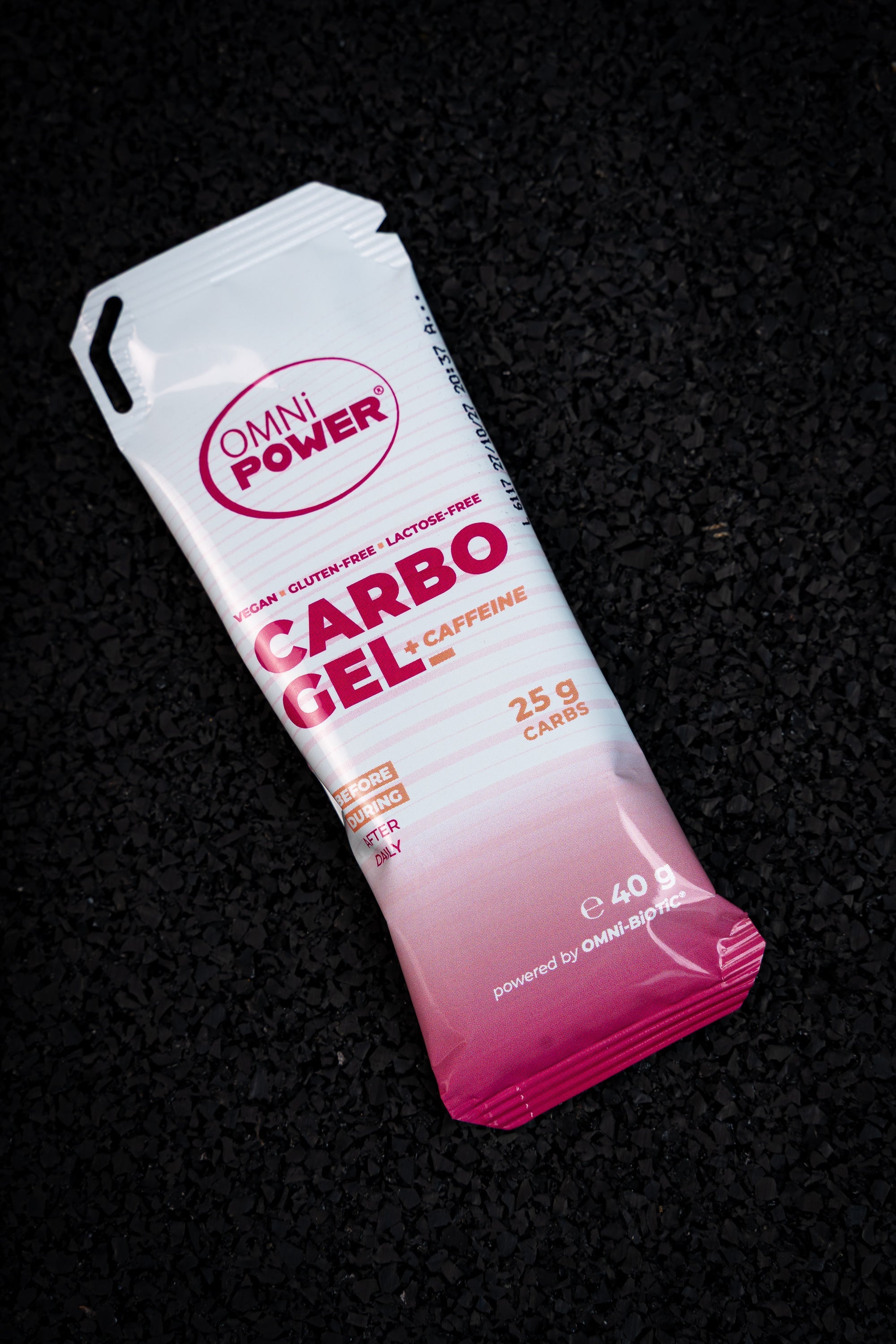 OMNi-POWER® CARBO GEL neutral + Koffein – Packshot