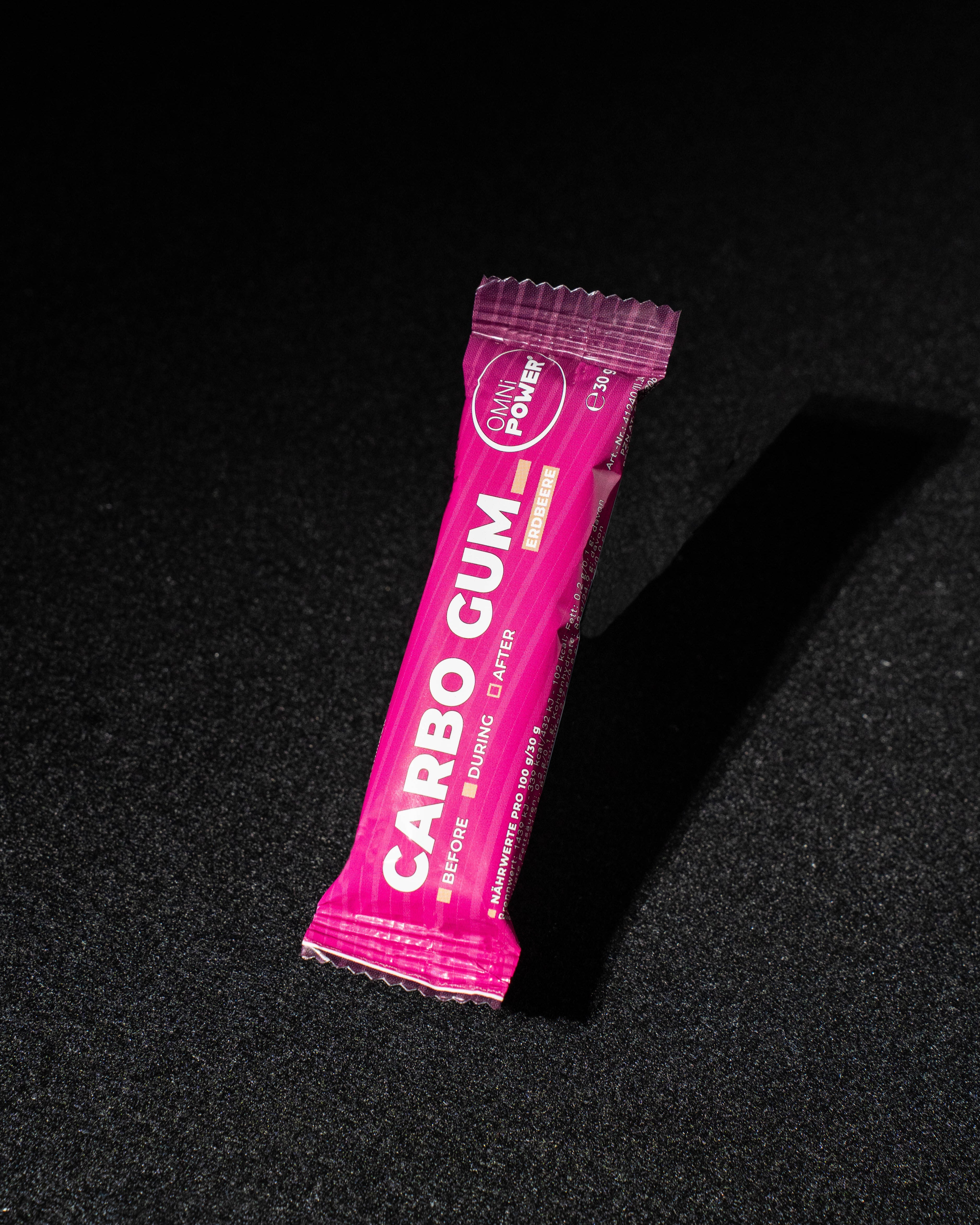 OMNi-POWER® CARBO GUM Erdbeere – Packshot