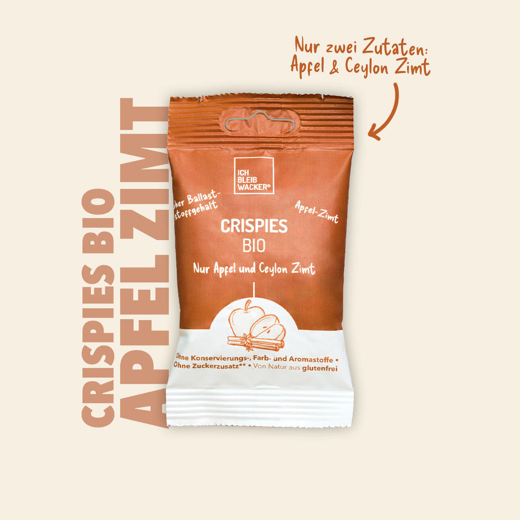 Crispies Apfel-Zimt Bio, 12g – Packshot