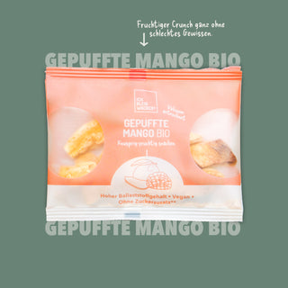 Gepuffte Mango Bio, 20g – Packshot