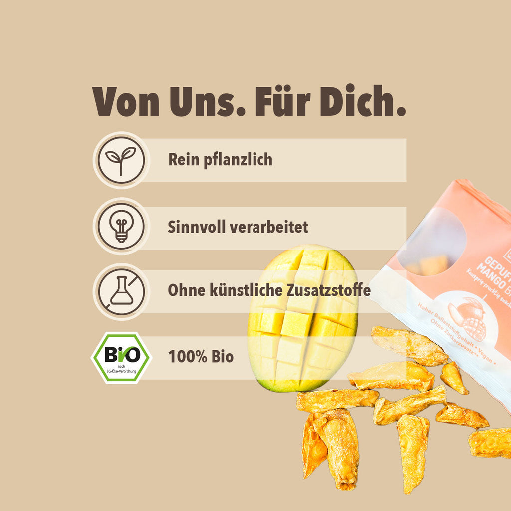 Gepuffte Mango Bio, 20g – Bild 4