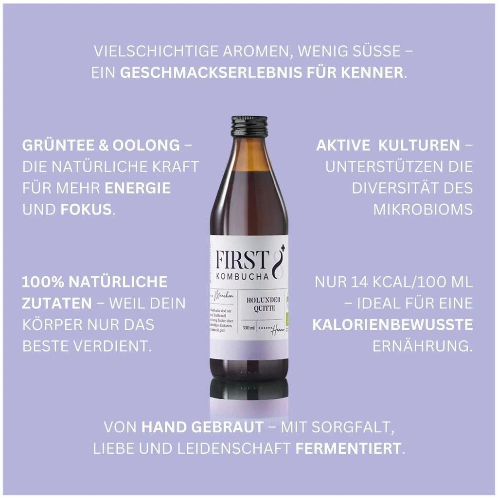 Raw Kombucha Holunder Quitte – Bild 4