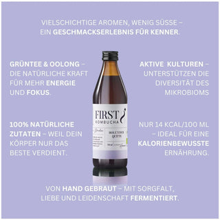 Raw Kombucha Holunder Quitte – Bild 4