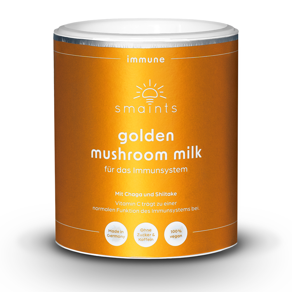 Golden Mushroom Milk 2.0 mit Chaga und Shiitake 210g – Packshot
