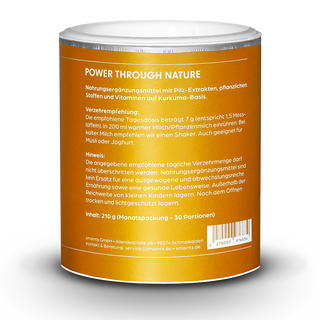 Golden Mushroom Milk 2.0 mit Chaga und Shiitake 210g – Bild 2