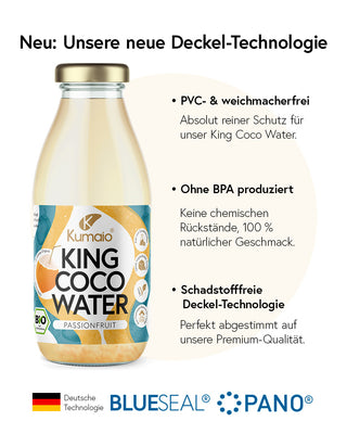 Kumaio Bio King Kokoswasser Passionsfrucht (350 ml)