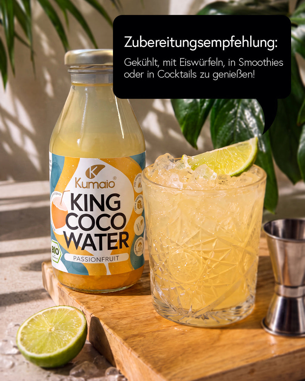 Kumaio Bio King Kokoswasser Passionsfrucht (350 ml)