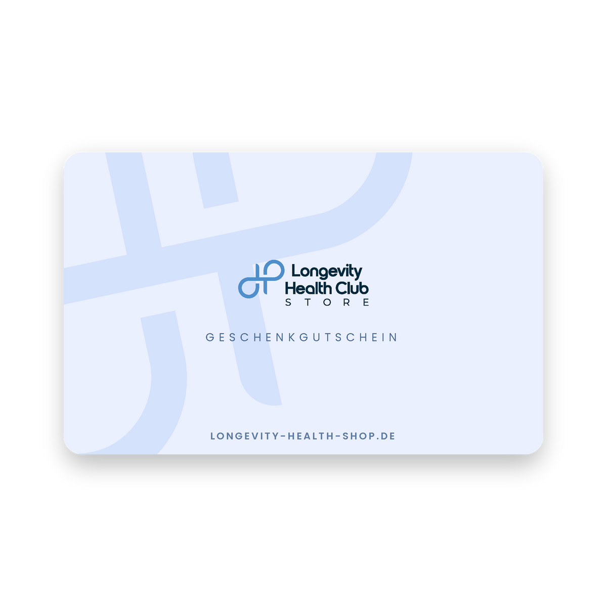 Longevity Health Store Geschenkgutschein-Karte