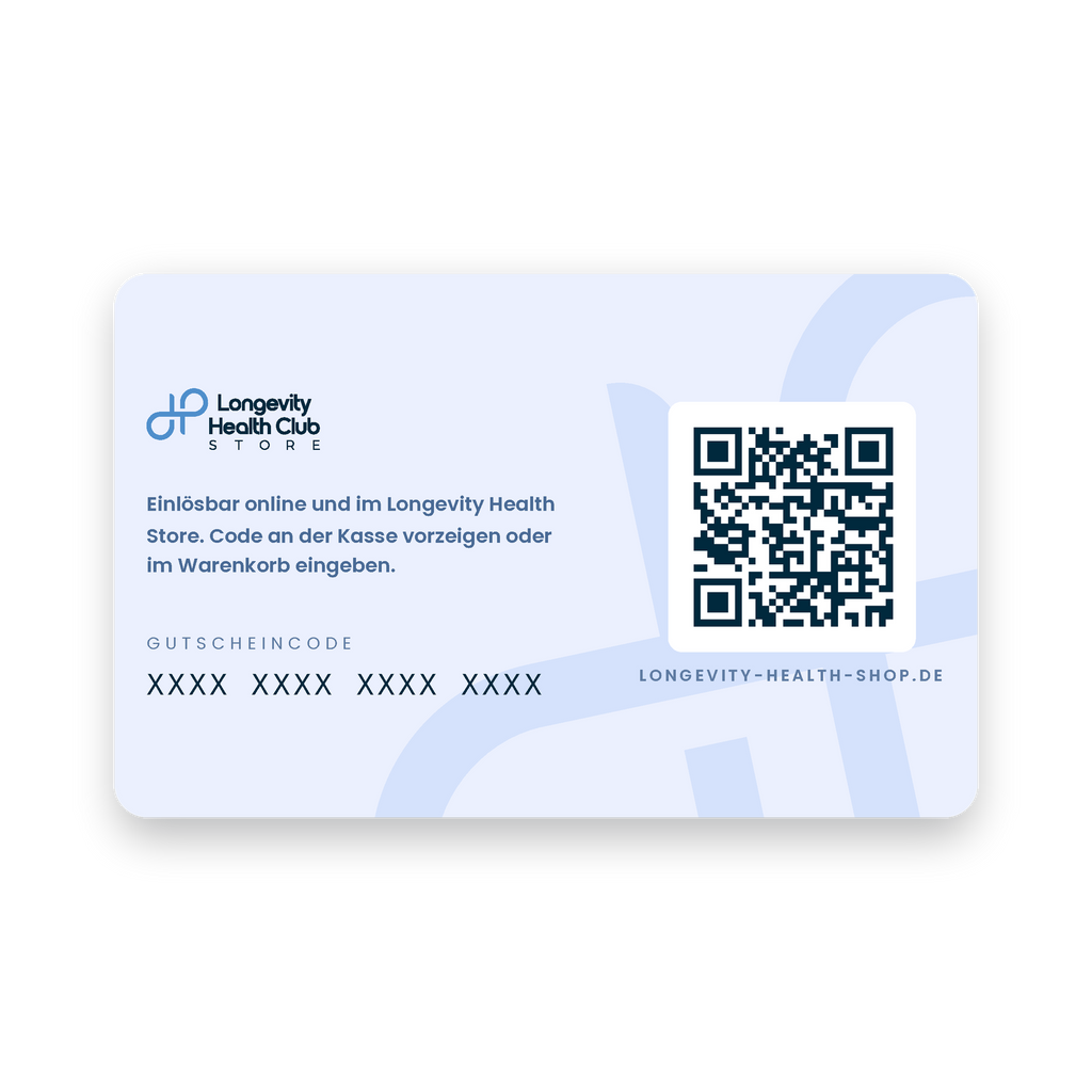 Rückseite der Geschenkgutschein-Karte mit QR-Code und Gutscheincode