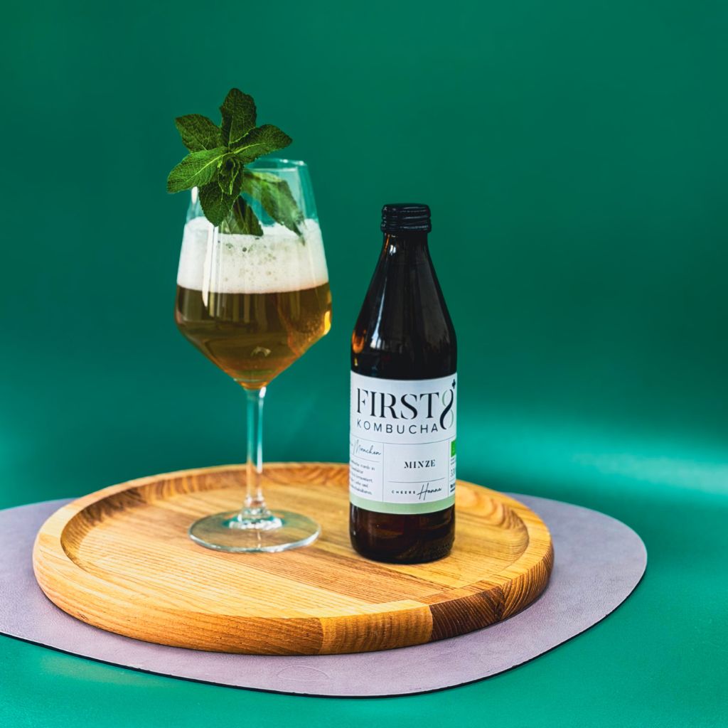 Raw Kombucha Minze – Bild 2