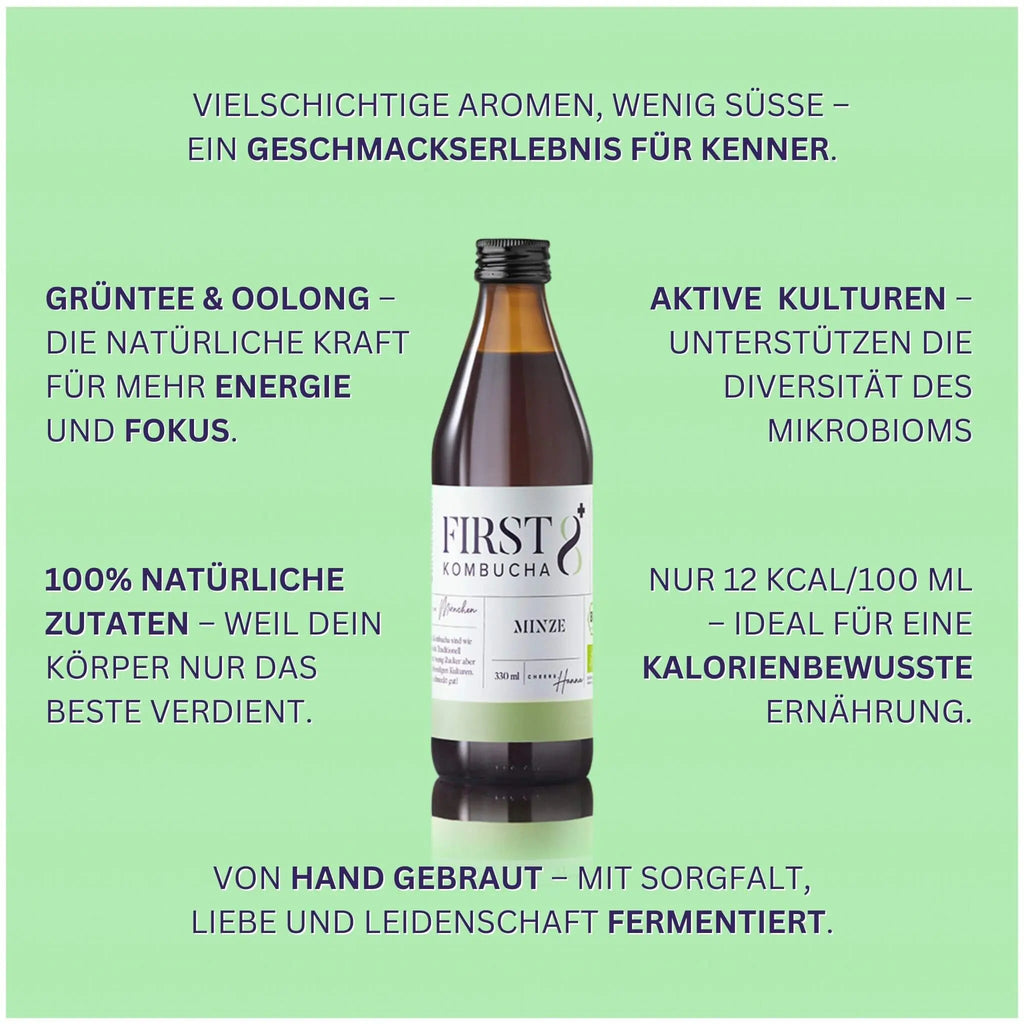 Raw Kombucha Minze – Bild 4