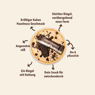 Monnemer Klageriegel Kakao-Haselnuss Bio, 40g – Bild 2
