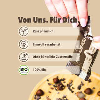 Monnemer Klageriegel Kakao-Haselnuss Bio, 40g – Bild 4