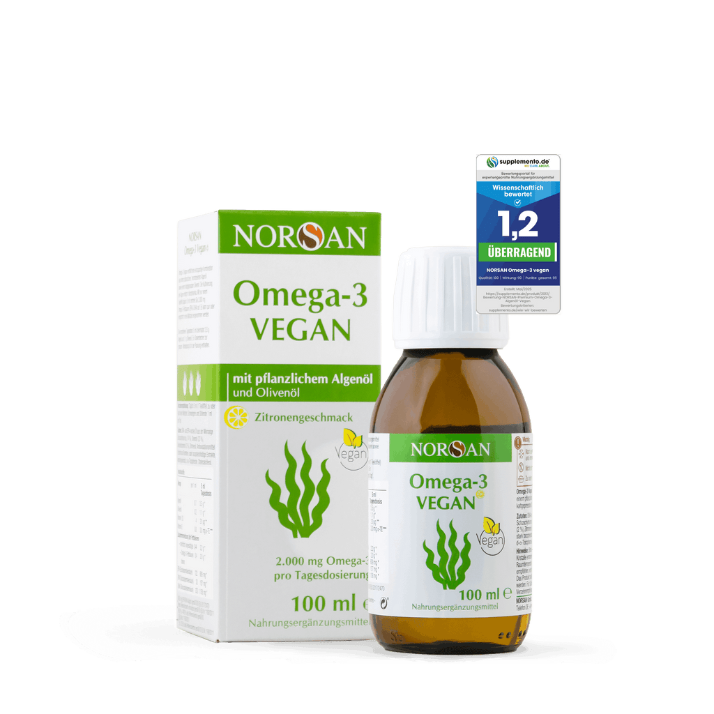 NORSAN Omega-3 Vegan (flüssig) – Packshot