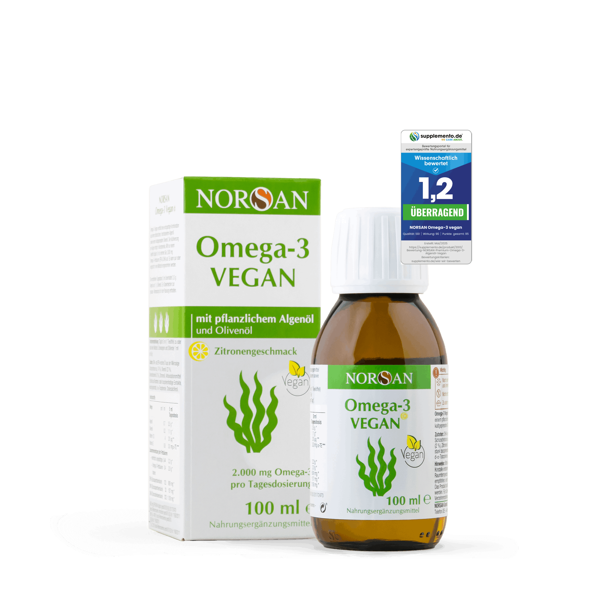NORSAN Omega-3 Vegan (flüssig) – Packshot