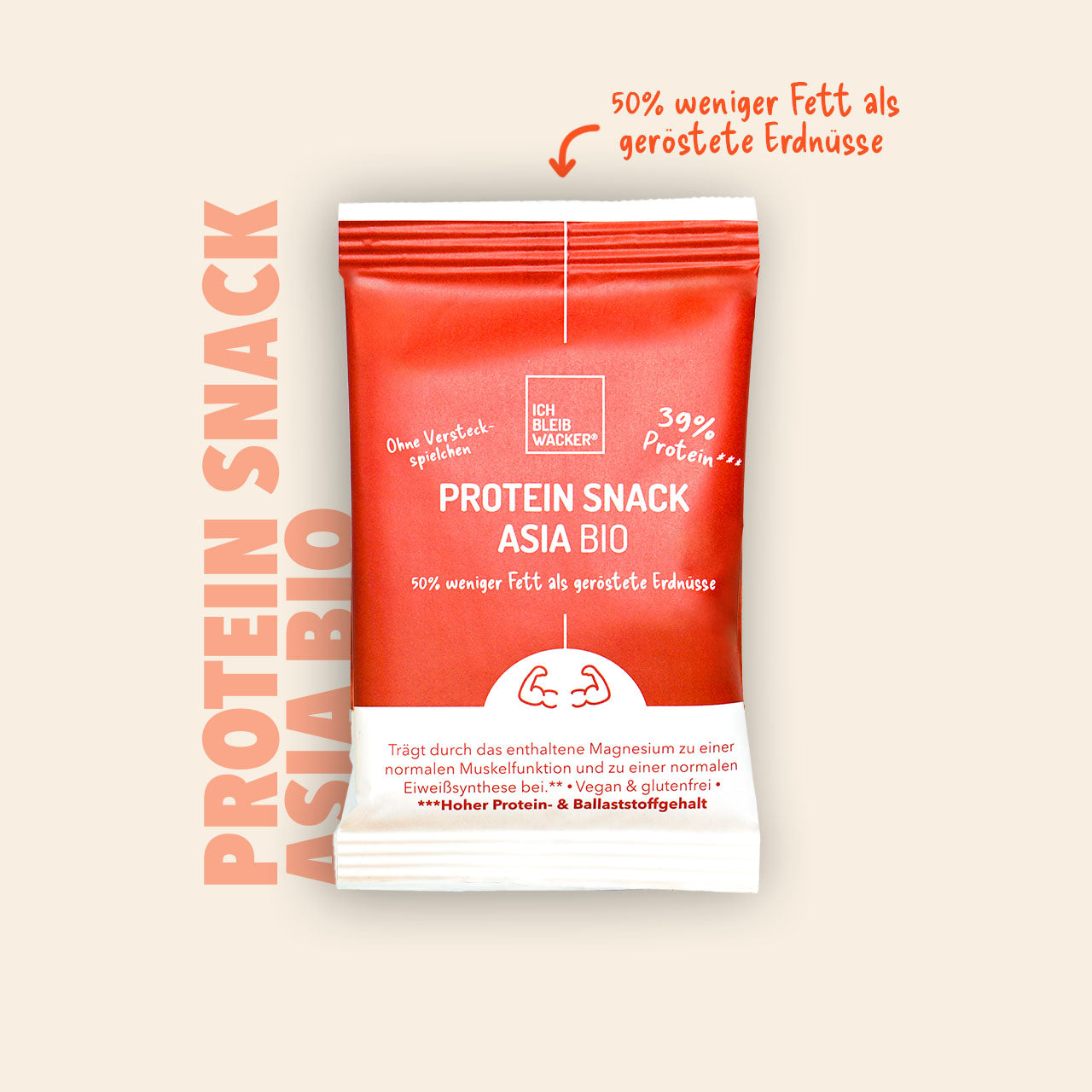 Proteinsnack Asia Bio, 40g – Packshot