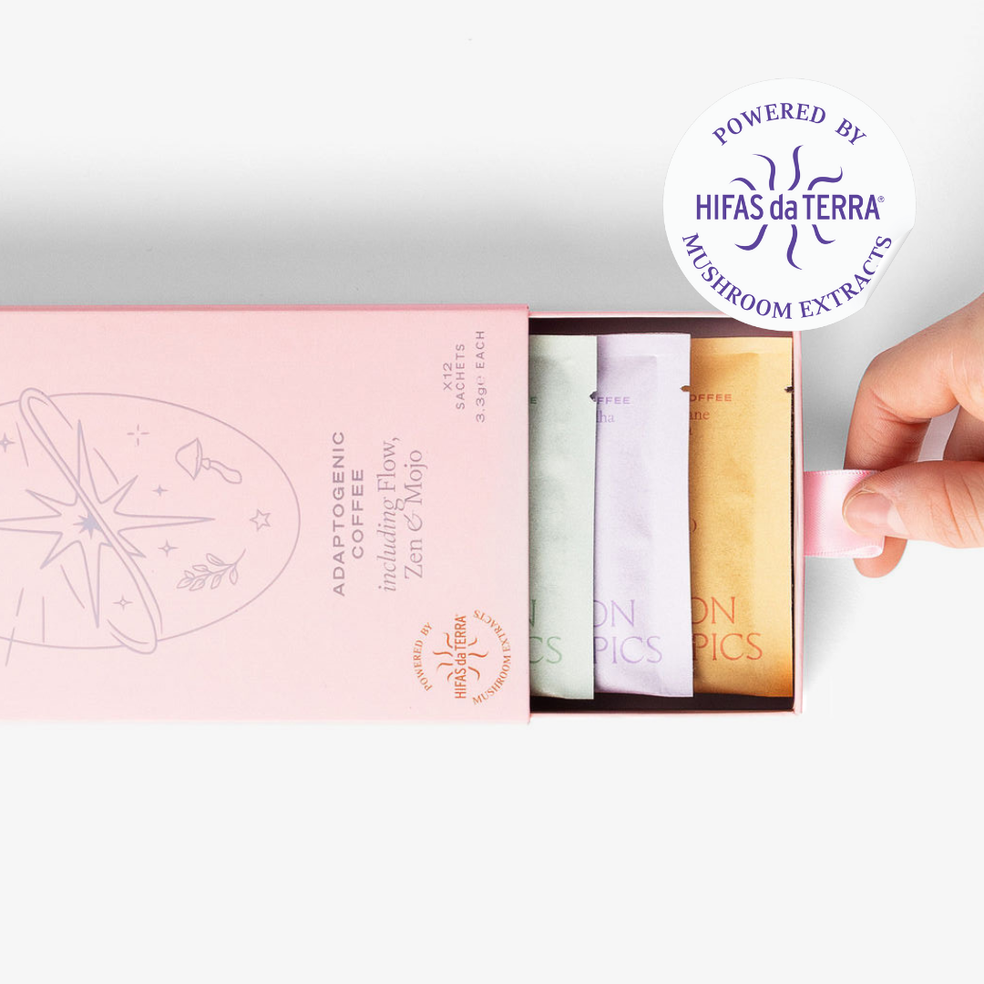 Selection Box – Adaptogener Kaffee Probierbox (Flow, Zen & Mojo) – Packshot