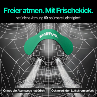sniffys. Nasenstreifen – Frisches Menthol (7 Stück) – Bild 3