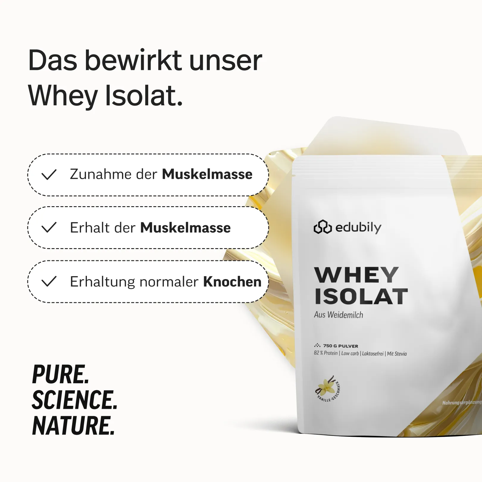 Whey-Isolat Pulver aus Weidemilch – Vanille – Bild 2