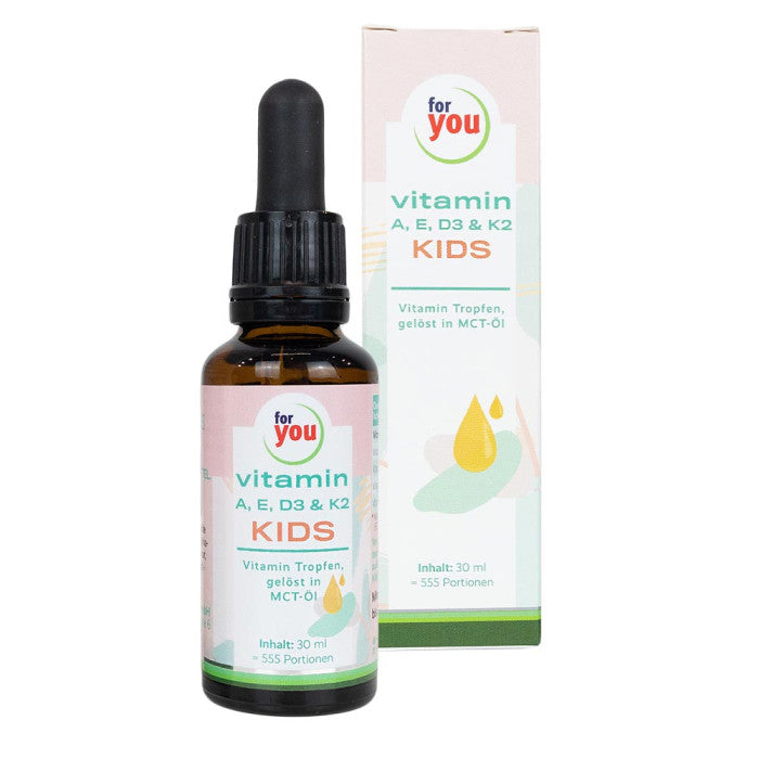 for you vitamin A, E, D3 & K2 kids flüssig – Packshot