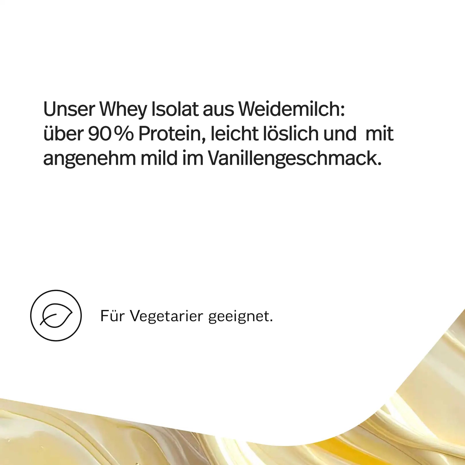 Whey-Protein-Isolat mit Geschmack Probe – Vanille – Bild 3